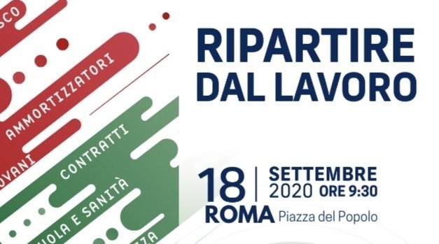 #RipartireDalLavoro. Domani mobilitazione nazionale. A Roma l’appuntamento è a Piazza del Popolo