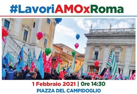 #LavoriAMOxRoma. Sin in dei sindacati contro i tagli al bilancio