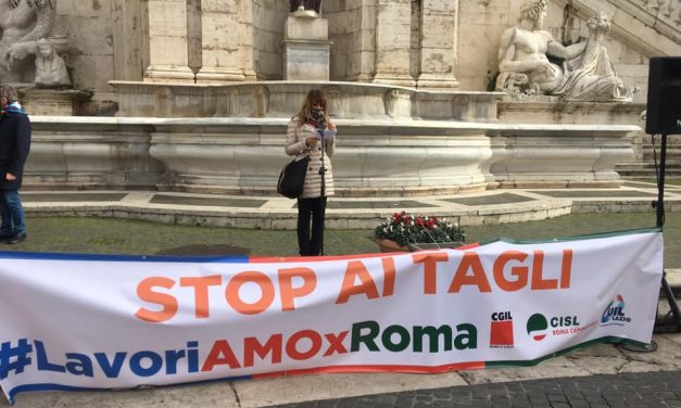 #LavoriAMOXRoma. Sit in dei Sindacati in Campidoglio