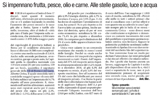 Capitale di tasse e rincari. Il nostro focus